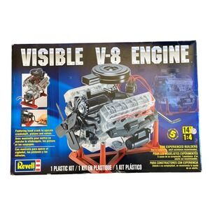 Revell Visible V-8 Engine 1:4 Scale Plastic Model Kit 85-8883 Skill Level 5